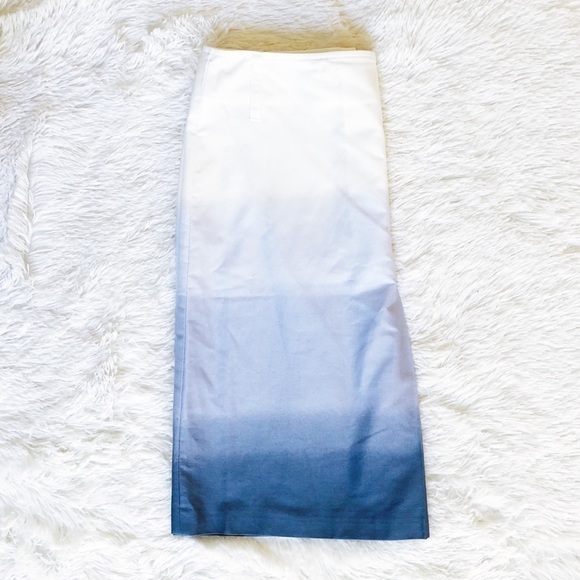 INC Ombré button accent pleated skirt sz4 - Picture 4 of 5